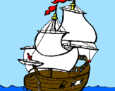 Desenho Barco pintado por gagu