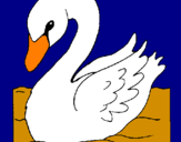Desenho Cisne pintado por maria fer