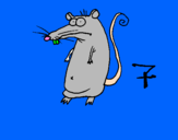Desenho Rato pintado por icaro