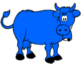 Desenho Vaca leiteira pintado por luciana