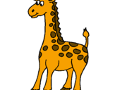Desenho Girafa pintado por Flavia