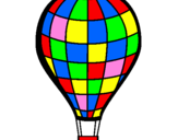Desenho Balão de ar quente pintado por Gabriel Rodrigues