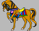 Desenho Cavalo pintado por maia