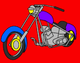 Desenho Moto pintado por de thassio
