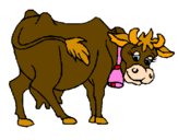 Desenho Vaca pintado por nana