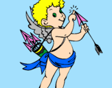 Desenho Cupido  pintado por jessica