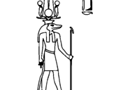 Desenho Sobek pintado por Egito
