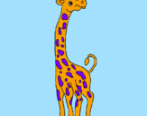 Desenho Girafa pintado por gigi