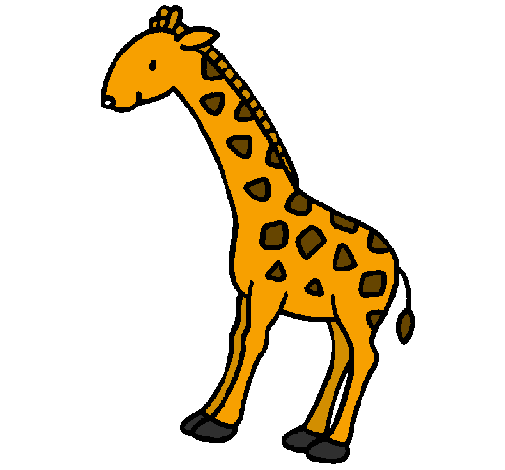Desenho Girafa pintado por girafa pintada