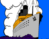Desenho Barco a vapor pintado por Georgia
