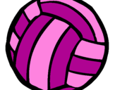 Desenho Bola de voleibol pintado por kiki