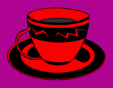 Desenho Taça de café pintado por hercules