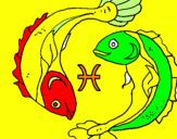 Desenho Pisces pintado por ALYSSON
