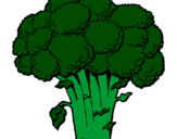 Desenho Brócolos pintado por brocolos