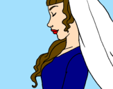 Desenho Noiva II pintado por -Patrícia-