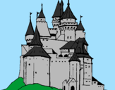 Desenho Castelo medieval pintado por UIRA