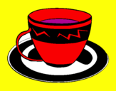 Desenho Taça de café pintado por kethlen