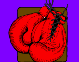 Desenho Luvas de boxe pintado por detonador