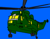 Desenho Helicoptero de resgate pintado por andre
