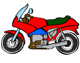 Desenho Motocicleta pintado por Yanka Lopes