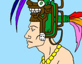 Desenho Chefe da tribo pintado por ana 