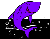 Desenho Tubarão pintado por gian   lucas