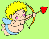 Desenho Cupido  pintado por catarina isabel