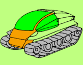Desenho Nave tanque pintado por Bruno