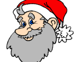 Desenho Cara do Pai Natal pintado por Starsky 