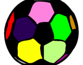 Desenho Bola de futebol pintado por BRUNA