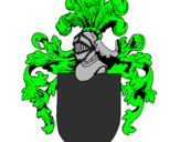 Desenho Escudo de armas e capacete pintado por pedro lucas