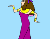 Desenho Bailarina egipcia  pintado por -Paty-