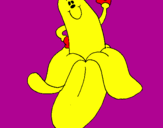 Desenho Banana pintado por marta