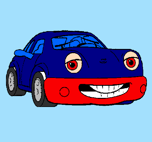 Desenho Herbie pintado por elis@ carros