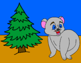 Desenho Urso e abeto pintado por JAVIER saez     4