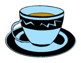 Desenho Taça de café pintado por flavio