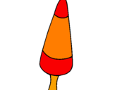 Desenho Gelado cone pintado por gabriela castor