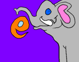 Desenho Elefante pintado por diogo