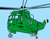 Desenho Helicoptero de resgate pintado por alexandre cordeiro