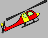 Desenho Helicóptero brinquedo pintado por caio