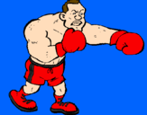 Desenho Boxeador pintado por Starsky 