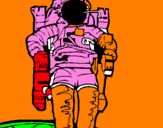 Desenho Astronauta pintado por henrique