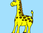 Desenho Girafa pintado por BRUNA