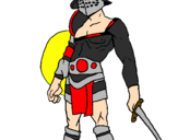 Desenho Gladiador pintado por danny_boy