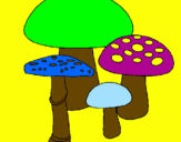 Desenho Cogumelos pintado por  ingrid