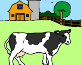 Desenho Vaca a pastar pintado por Gabriele