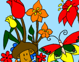 Desenho Fauna e Flora pintado por vanuska 