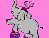 Desenho Elefante pintado por isabelle