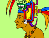 Desenho Chefe da tribo pintado por Lipe