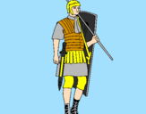 Desenho Soldado romano pintado por kattia